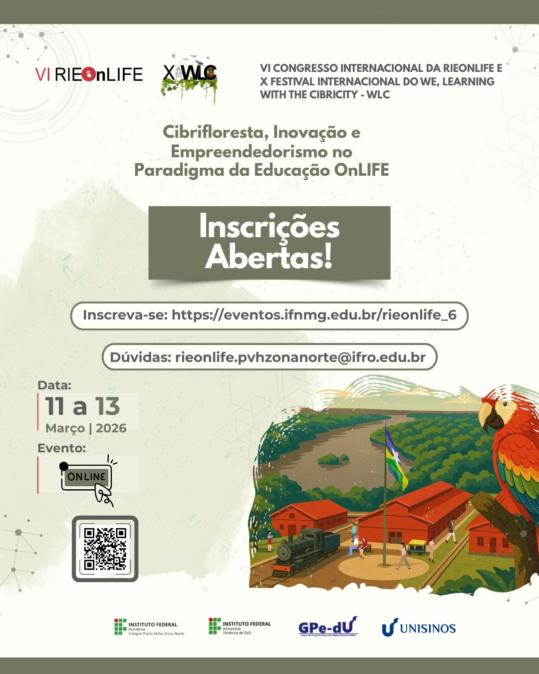 IFAM participa da abertura do VI Congresso da RIEOnLIFE e do X Festival WLC